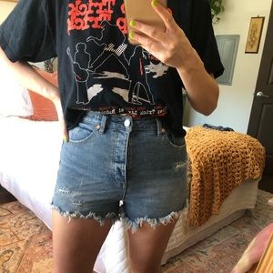 Free People CRVY Vintage High-Rise Shorts
